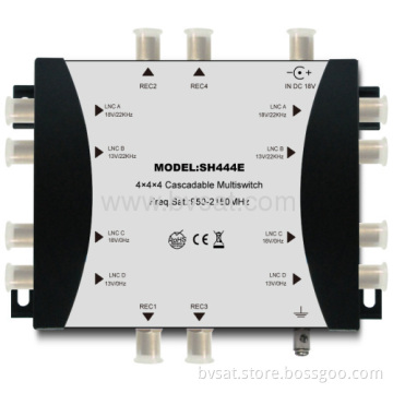 Widely Used Digital Tv Cascadable 4x4x4 Satellite Multiswitch 